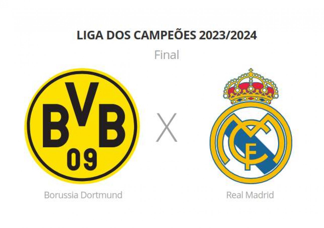 Saiba onde assistir Borussia Dortmund x Real Madrid pela Final da