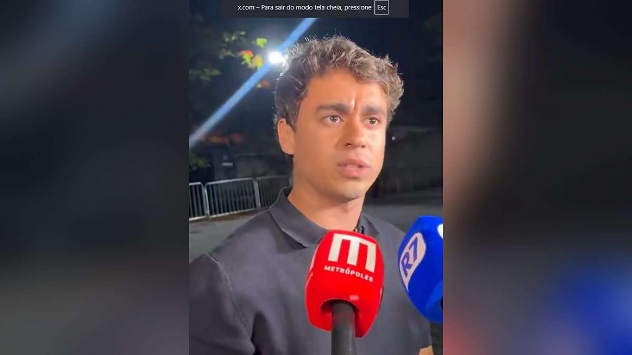 Deputado Nikolas critica decisão de Zanin sobre prorrogação da votação