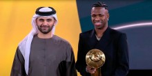 Para não ficar dúvidas! Com apoio de Cristiano Ronaldo, Vini Jr. é eleito o melhor do mundo no Globe Soccer Awards