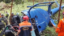 Duas pessoas morrem em queda de helicóptero no interior de São Paulo