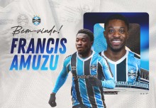 Grêmio anuncia a contratação do atacante Francis Amuzu