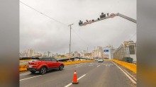 Corredor criado na enchente ganha lombada eletrônica em Porto Alegre; limite é 40 km/h