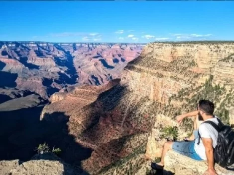 Em 2018, quando resolveu voltar aos EUA, Ruy passou pelo Grand Canyon.