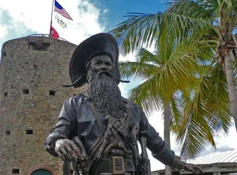 No século 18 surge a lenda de que Barba-Negra teria vivido em uma torre nas Ilhas Virgens (CRÉDITO: BART HEIRD/CREATIVE COMMONS)