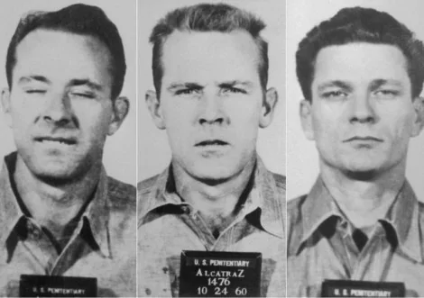 Frank Morris, John e Clarence Anglin foram os primeiros a conseguir fugir de Alcatraz (CRÉDITO: REPRODUÇÃO/BOREDOMTHERAPY)