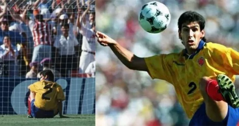 Andrés Escobar - A triste história do gol contra fatídico (CRÉDITO: GETTY IMAGES; SHAUN BOTTERILL/ALLSPORT)