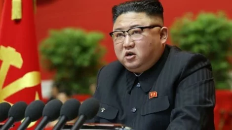 O líder norte-coreano Kim Jong-un (CRÉDITO: KCNA VIA KNS/AFP)