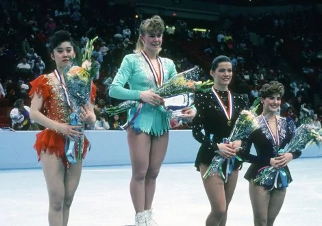 Tonya, em 1991, foi ouro em um campeonato (CRÉDITO: REPRODUÇÃO)