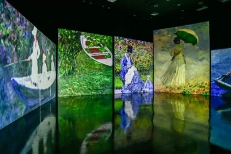 Exposição imersiva retrata as principais obras de Monet (CRÉDITO: REPRODUÇÃO)