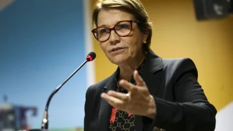 Ministra Tereza Cristina acompanha os acordos comerciais e projeções de perto (CRÉDITO: MARCELO CAMARGO/AGÊNCIA BRASIL)