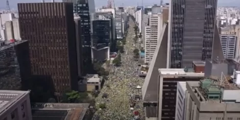 Manifestação a favor de Bolsonaro no dia 7 de Setembro (CRÉDITO: REPRODUÇÃO)