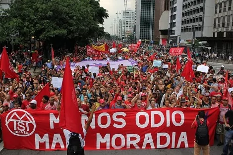 MST e MTST atuam como milícias de Lula (CRÉDITO: DIVULGAÇÃO/MTST)
