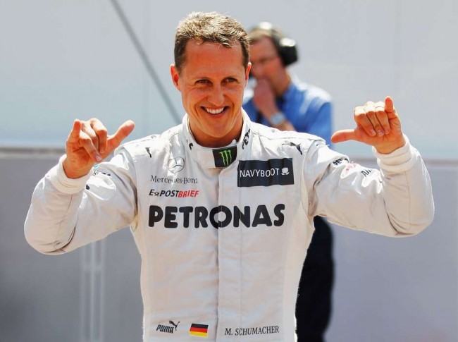 Em dezembro de 2013, Michael Schumacher descia por uma pista de esqui nos Alpes franceses quando caiu e bateu a cabeça (CRÉDITO: GETTY IMAGES)
