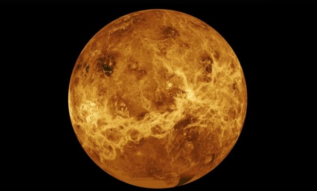 Imagem composta de Vênus criada com dados da sonda espacial Magellan e da Pioneer (CRÉDITO: NASA/JPL)