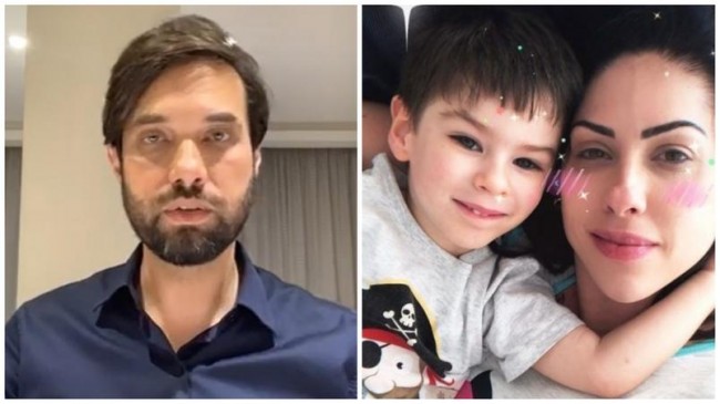À esquerda, o ex-vereador Jairinho e, à direita, Henry e a mãe (CRÉDITO: REPRODUÇÃO)