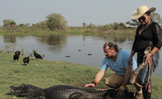 Vida com jacarés atraiu turistas famosos (CRÉDITO: REPRODUÇÃO)