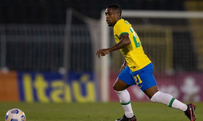 Malcom foi convocado pela primeira vez para a seleção (CRÉDITO: RICARDO NOGUEIRA/CBF)
