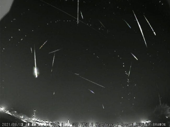 (CRÉDITO: DIVULGAÇÃO/REDE BRASILEIRA DE OBSERVAÇÃO DE METEOROS)