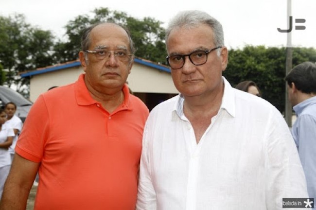 Gilmar Mendes e o cunhado Chiquinho Feitosa (CRÉDITO: REPRODUÇÃO)