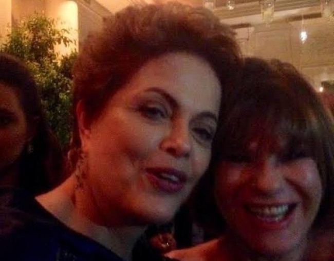 Rebeca e Dilma Roussef (CRÉDITO: REPRODUÇÃO)