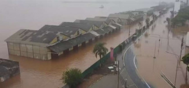 Nível do Guaíba cai, mas segue acima de 4 metros