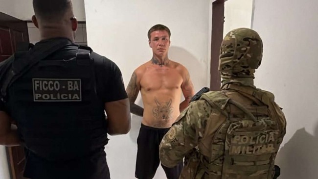Ex-militar russo condenado à prisão perpétua é preso em Salvador